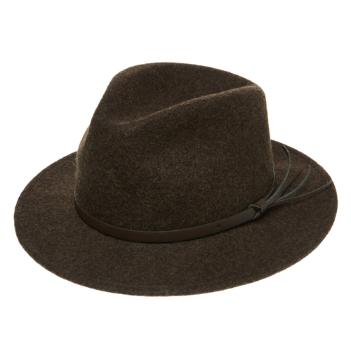 Statesman Bradbury Traveller Wool Felt Hat (M00049BF) Forest S [SD]