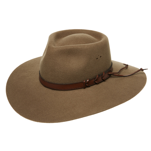 Statesman Big Australian Wool Felt Hat (S0116579) Riverstone 54