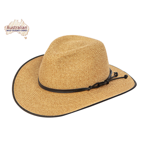 ooGee Bombala Cowboy Hat (AP003) Camel S/M (56cm)