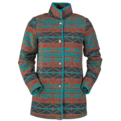 Outback Trading Womens Moree Jacket (29663) Turquoise [SD]