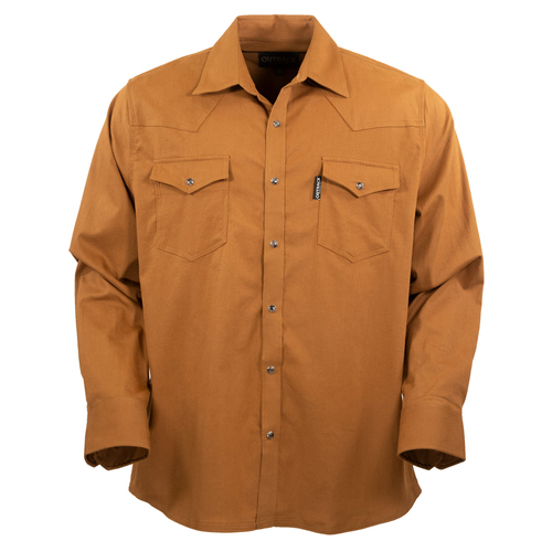 Outback Trading Mens Everett Shirt (42731) Burnt Orange L