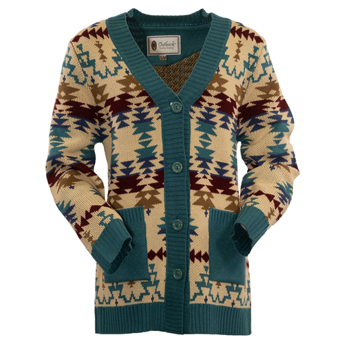 Outback Trading Womens Jayden Cardigan (40236) Tan S/M