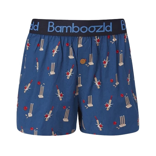 Bamboozld Mens Howz That Bamboo Boxer Shorts (BBUS20BHOWZTHAT) Blue S