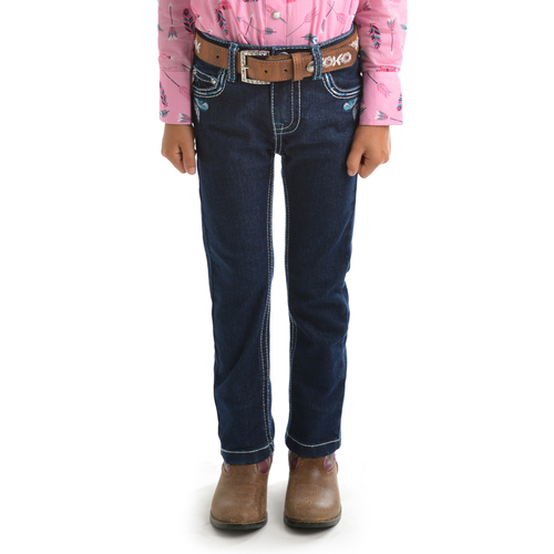 Pure Western Girls Bonnie Slim Leg Jeans (PCP5200280) Dark Night