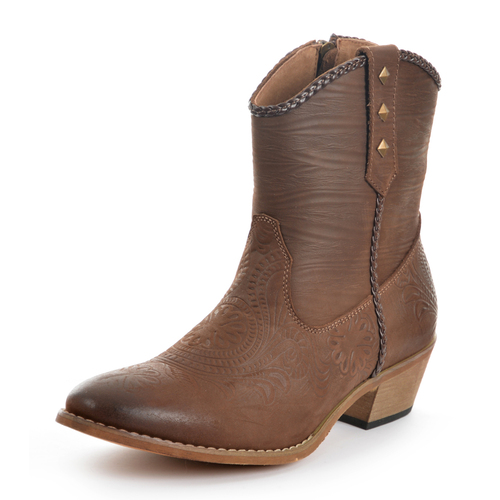 Pure Western Womens Houston Boots (P0W28358) Brown [SD]