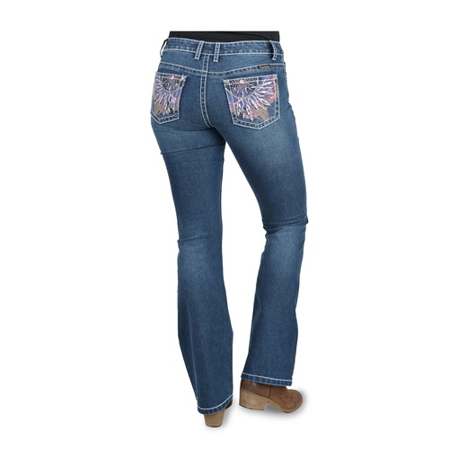 Pure Western Womens Willa Bootcut Jeans - 32 Leg (PCP2211652) Evening Sky 6
