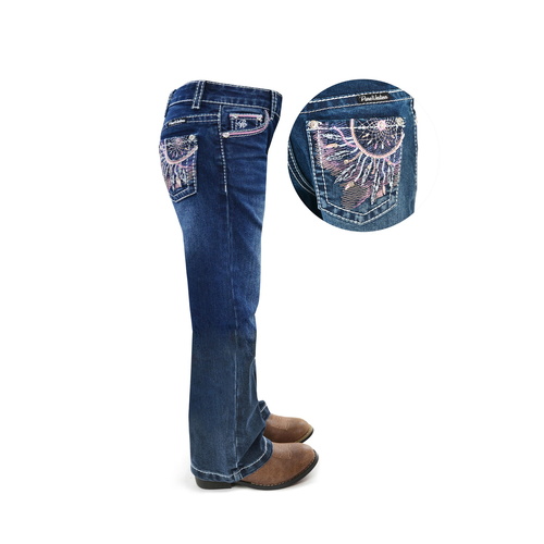Pure Western Girls Willa Bootcut Jeans (PCP5201652) Evening Sky 2