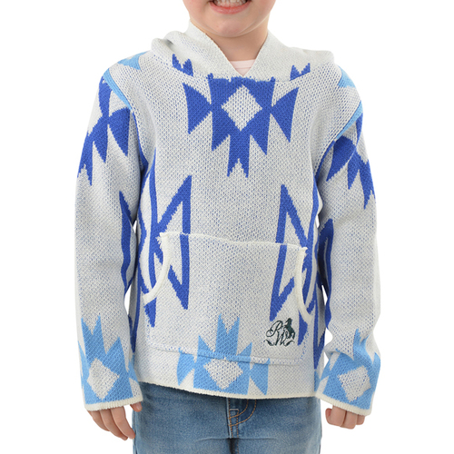 Pure Western Girls Khloe Knitted Pullover (P3W5532722) Cream/Blue 4 [SD]