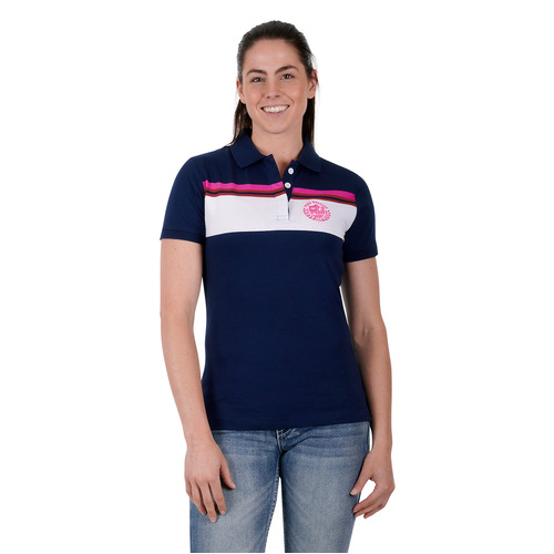 Pure Western Womens Faye S/S Polo (P3S2563963) Navy