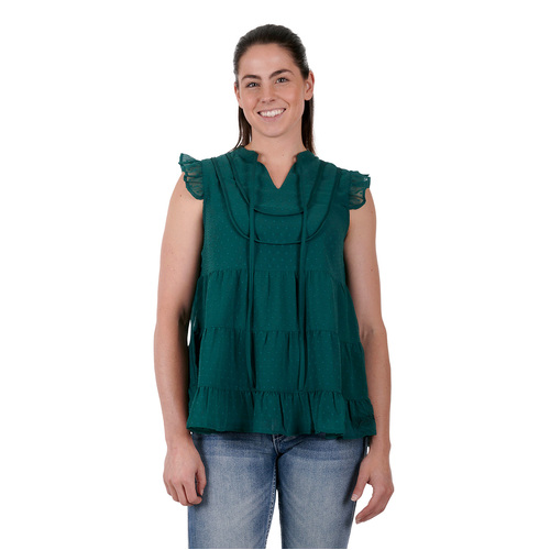 Pure Western Womens Athena Blouse (P3S2568780) Green 8 [SD]