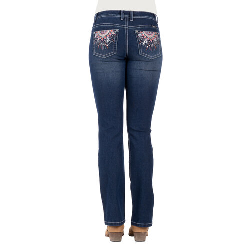 Pure Western Womens Adeline Boot Cut Jeans (PCP2211606) Evening Sky