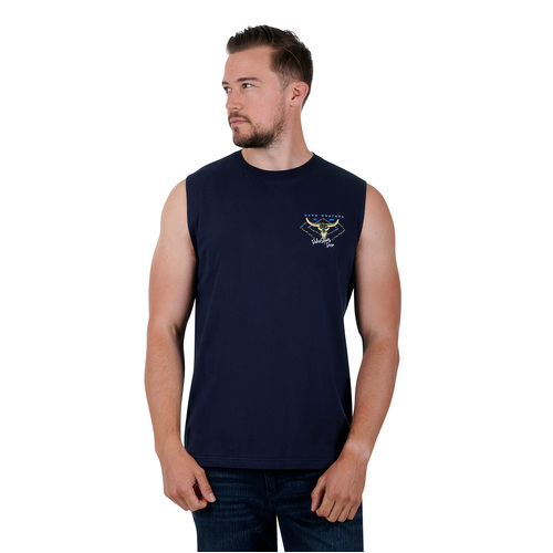 Pure Western Mens Austin Muscle Tank (P3S1510770) Navy
