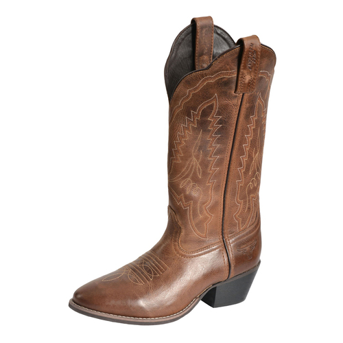 Pure Western Womens Casey Western Boots (P4W28428) Aged Bark 7