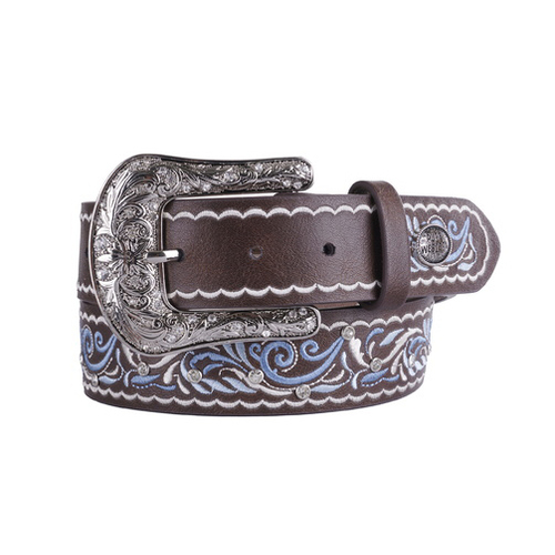 Pure Western Womens Carrie Belt (P4W2902BLT) Chocolate XS