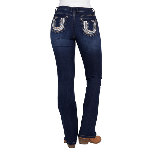 Pure Western Womens Azalee Bootcut Jeans - 34 Leg (PCP2211934) Midnight 6