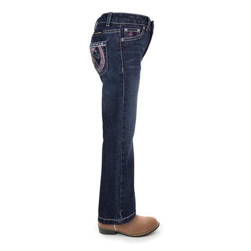 Pure Western Girls Tess Bootcut Jeans (PCP5213944) Midnight 12