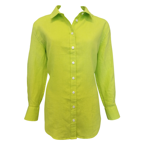 Ritemate Womens Pilbara Linen L/S Shirt (RMPC005) Citrus 14 [SD]