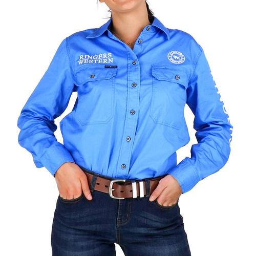 Ringers Western Womens Jillaroo Full Button Embroidered Work Shirt (218110002)