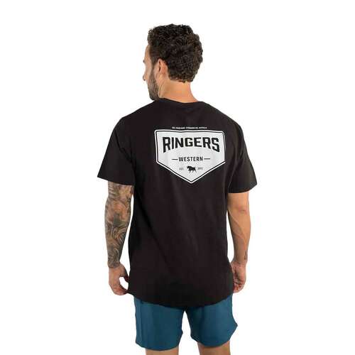 Ringers Western Mens Squadron Lose Fit Tee (121081RW) Black [GD]