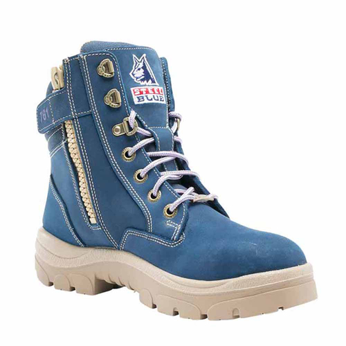 Steel Blue Womens Southern Cross Zip Safety Boots (512761) Blue