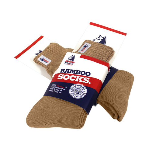 Steel Blue Mens Bamboo Socks (A-000160) Sand 6-10