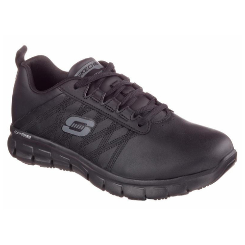 Skechers Womens Sure Track Erath Sneaker (76576) Black  [GD]