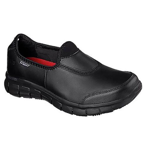 Skechers Womens Sure Track Sneaker (76536) Black/Black  [GD]