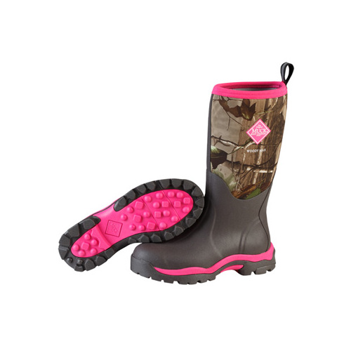 Muck Boots Womens Woody Boots (SWWPK-RAPG) Black/Pink