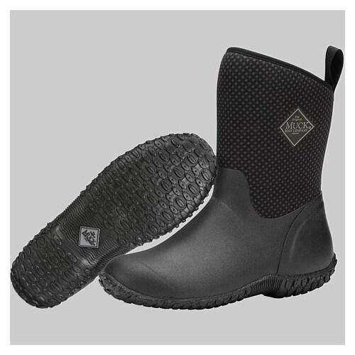 Muck Boots Womens Muck II Mid Boots (SWM2-1ROS) Black Rose