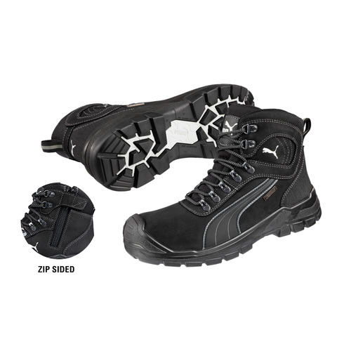 Puma Mens Sierra Nevada Zip Up Safety Boots (630527) Black