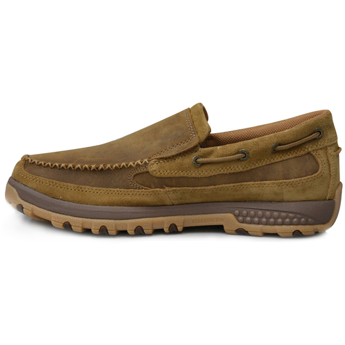 Twisted X Mens Classic Cell Stretch Slip-on Shoe (TCMXC0001) Tan 8.5 [SD]