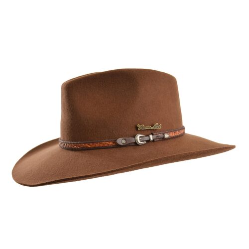 Thomas Cook Fitzroy Wool Felt Hat (TCP1907HAT) Dark Fawn 55 [GD]