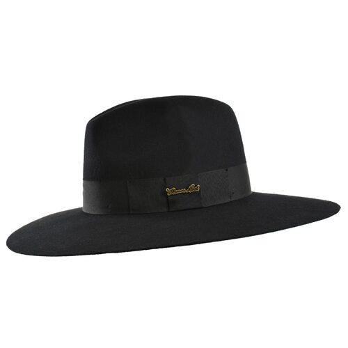 Thomas Cook Augusta Crushable Wool Felt Hat (TCP1909HAT) Black 54