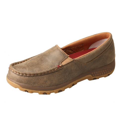 Twisted X Womens CellStretch Slip On Driving Moccasin (TCWXC0017) Bomber [SD]