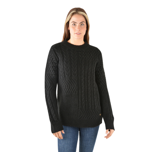 Thomas Cook Womens Nadia Cable Jumper (T3W2535075) Black 8 [SD]