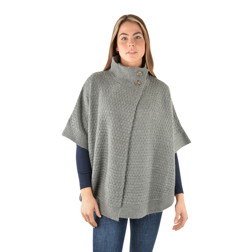 Thomas Cook Womens Jean Knit Poncho (T3W2510074) Charcoal Marle [SD]