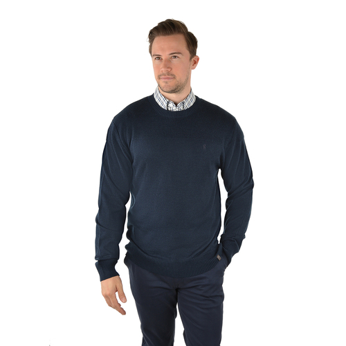 Thomas Cook Mens Oxley Crew Neck Knit Jumper (T3W1508014) Navy L [SD]