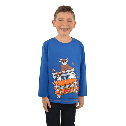 Thomas Cook Boys Truck Ride L/S Tee (T3W3501124) Royal 10 [SD]