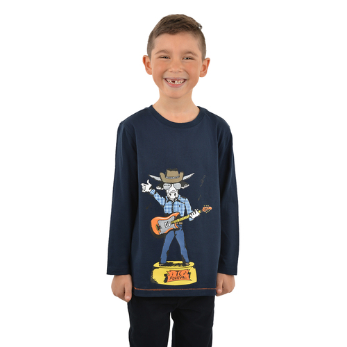 Thomas Cook Boys Country Singer L/S Tee (T3W3501125) Navy 8 [SD]