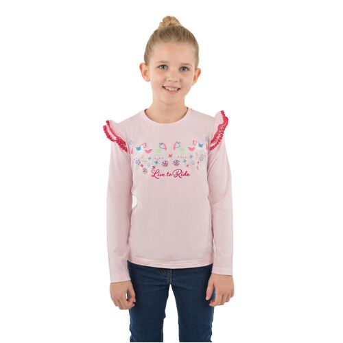 Thomas Cook Girls Betsy Frill L/S Tee (T3W5501111) Pink 10 [SD]