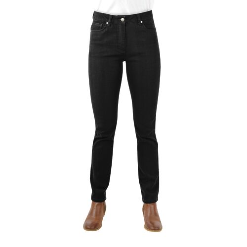 Thomas Cook Womens Coloured Wool Denim Wonder Jeans - 32 Leg (TCP2215171) Black 9