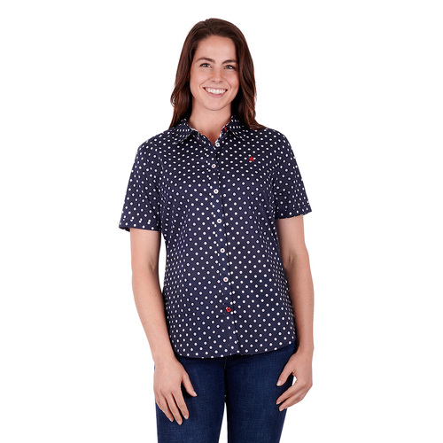 Thomas Cook Womens Josie S/S Shirt (T3S2114098) Navy 12 [SD]