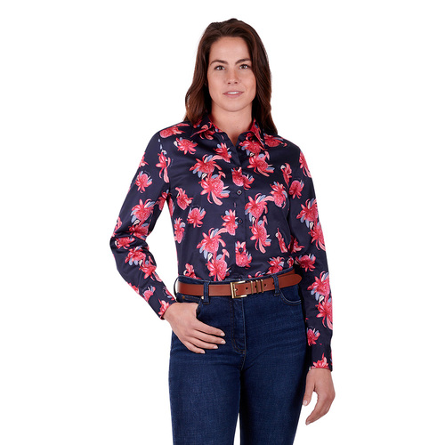 Thomas Cook Womens Jewel L/S Shirt (T3S2118099) Rose Red