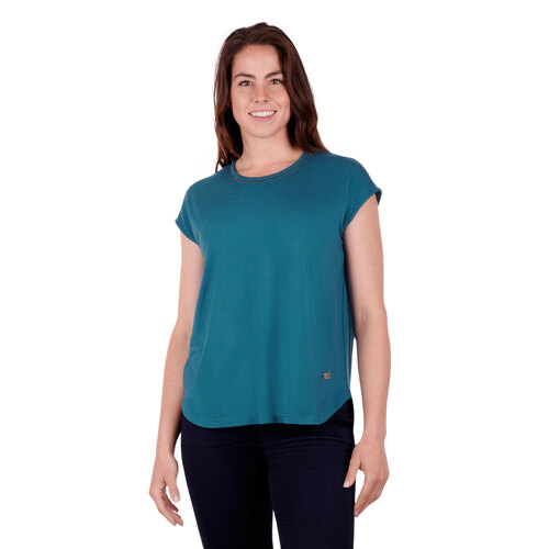 Thomas Cook Womens Laura Pleat Back Tee (T3S2570052) Teal 10 [SD]
