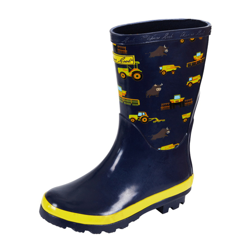 Thomas Cook Childrens On The Farm Gumboots (T4W78106) Navy/Yellow J10