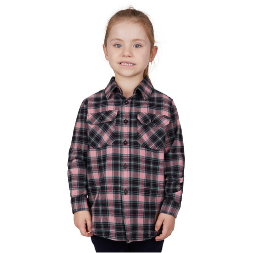 Dux-Bak by Thomas Cook Childrens Agnes Thermal L/S Shirt (T4W7103112) Black/Pink 2