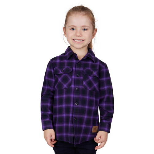 Dux-Bak by Thomas Cook Childrens Nicole Thermal L/S Shirt (T4W7103113) Black/Purple 4