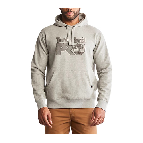Timberland Pro Mens Honcho Textured Graphic Hoodie (A55OA) Grey Marl S [SD]