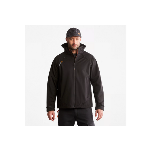 Timberland Pro Mens Power-Zip Hooded Softshell Jacket (A55O3) Black S [GD]
