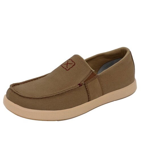 Slip On Mens Khaki Canvas Shoes Buy Twisted X Mens Canvas Slip On